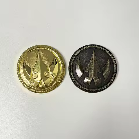 Legacy Lord Drakkon Power Coin Gold Weathered Cosplay Prop for Legacy Morpher Ranger