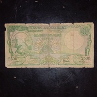 uang kuno indonesia seri hewan 2500 rupiah komodo 1957