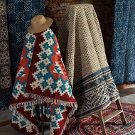 印度手工地毯 - 黃麻 + 羊毛絨