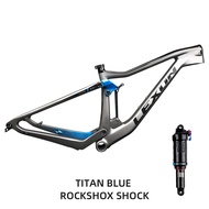 2024 LEXON คาร์บอน MTB เฟรม XC จักรยานระบบกันสะเทือนแบบเต็ม29 Boost XC Cross Country ROCKSHOX เฟรม