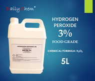 Hydrogen Peroxide 3% & 6%  (Non-Toxic Disinfectant) 5L
