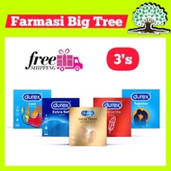 Durex Condom 3's ( Love / Fetherlite / Together / Close Fit / Extra Safe / Comfort / Select)