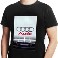 Audi Logo T-SHIRT Unisex Casual T-SHIRT 100% Cotton Black Material T-SHIRT