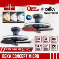 DEKA CONCEPT MICRO CEILING FAN WITH LED LIGHT 20"