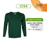 Oren Sport CT Comfy Cotton Long Sleeve T-Shirt - Size 7XL CT54