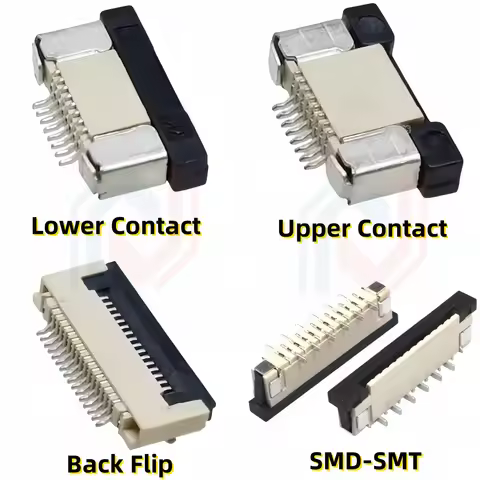 10Pcs FPC FFC Connector 0.5mm 1.0mm AWM 20624 80C 60V VW-1 Flat Cable PCB 4/5/6/7/8/10/12/14/16/18/2