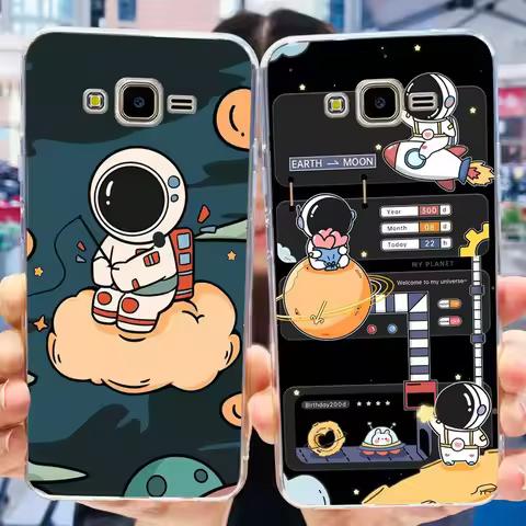 For Samsung Galaxy J7 Neo J701M Case Cute Astronaut Silicone Shockproof Cover For Samsung J7 Core Fu