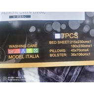 BED SHEET 7 PCS SUPER KING COTTON ORIGNAL