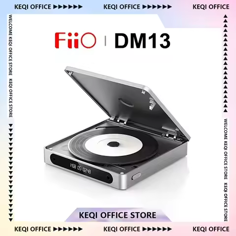 FiiO DM13 CD Player Multifunctional Stereo CD Player Portable Long Lasting Battery 4.4 Balance HIFI