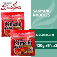 Samyang Kimchi Ramen Noodles 120g x 5's Bundle of 2