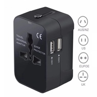 Universal Travel Plug Adapter 2 USB Port Worldwide All in One Phone Charger Travel Charger Adapter For AU US UK EU Converter Adapter USB Charger
