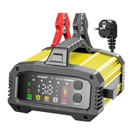 FOXSUR 25A Large Battery Charger Auxiliary Start 12V 24V Car Wheelboat Motorcycle Charger