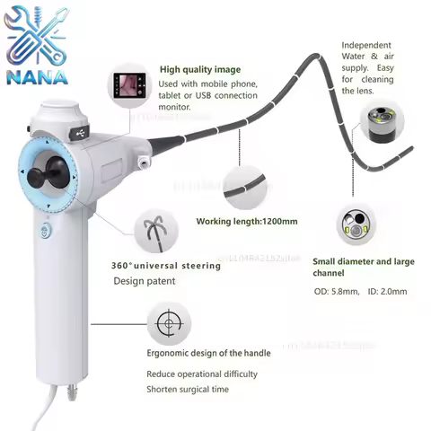 SN7000 Gastroscope Veterinary Cow Endoscope Pet Animals Flexible Endoscope for Vet Endoscope Camera 