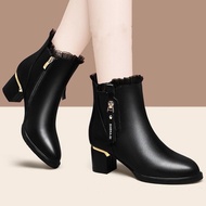 【Free shipping】boots for women boots for women with heels korean boots with heels ankle boots for wo