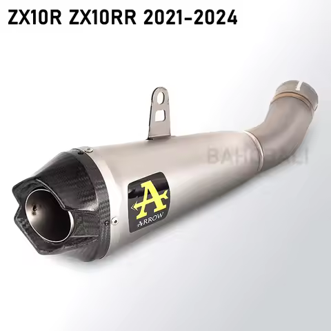 For KAWASAKI NINJA ZX10R ZX10RR 2021-2024 Motorcycle Exhaust ARROW Muffler Full Systems Titanium All