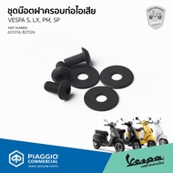 Nut Set + Exhaust Pipe Ring Black For Vespa S LX Sprint Primavera 125/150