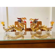 Glass bottle containing five-colored dragon-shaped wine 1250ml