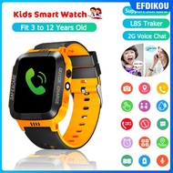 EFdikou ⚡Ready Stock⚡ Smart Watch For Kids Boys Girls Smartwatch Phone With Waterproof GPS Tracker Voice Chat SOS Call Camera Games Alarm Clock Anti Lost Games Touch Screen Watch Children Students Birthday Gifts