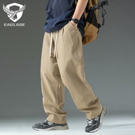 EAGLADE Tactical Cargo Baggy Loose Pants for Men K2148 in Khaki B02