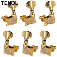 [TENOL] 3R3L Golden Tuning Peg Tuner For Steel String Electric Acoustic Folk Guitar Golden 3R3L