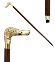 [USA]_Walking Stick Style 37 Dog Head Walking Stick - Classic Style Wooden Canes and Walking Sticks