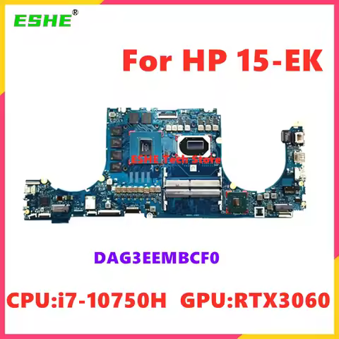 M44653-601 M44652-601 For HP OMEN 15-EK1000 Notebook Motherboard CPU I7-10750H GPU RTX3060 DDR4 DAG3