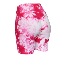 ＜1123＞กางเกงขาสั้น Leggings ผู้หญิงเอวสูงไล่โทนสีสามจุดโยคะกีฬากางเกงขาสั้นแปนเด็กซ์กางเกงขาสั้นผู้ห