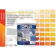 (18L)TOPLUS WEATHER PLUS EXTERIOR WALL PAINT -ORANGE SERIES