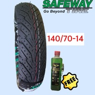 SAFEWAY TIRE 14", FOR AEROX/TUBELESS TIRE (FREE SEALANT & PITO)