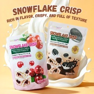 Coowy[Halal]Snowflake Crisp Cookies MilkCoklat Oreo/Buah Cranberry Rasa Dua |SoftNougat & Cranberry/