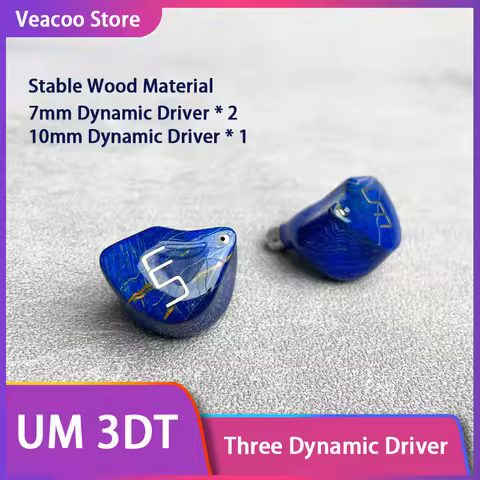 UM 3DT Stable Wood Shell Composite Diaphragm Carbon Nano Diaphragm Independent Three Dynamic Driver 