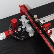 Inverted table edge angle machine with push plate ruler, woodworking carving saw, band saw push tool