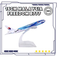 16cm Malaysia Airlines Freedom boieng B777 Scale 1:400 Metal Aircraft Replica Diecast Collectible Di