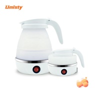 UMISTY Electric Kettle, Mini Foldable Water Kettle, Portable Leakproof 600ml 110V/220V Silicone Kett