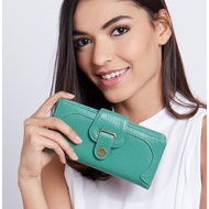 HIJAU Sophie MARTIN WALLET Long CHATILLON 1116 Green Leather FLAP LV WOMAN WALLET