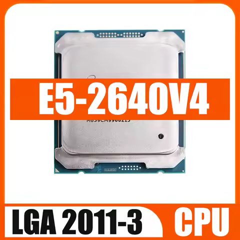 Used Xeon E5 2640V4 2.40GHZ 10-Core 25MB SmartCache E5-2640 V4 FCLGA2011-3 90W Xeon V4 Processor Sup