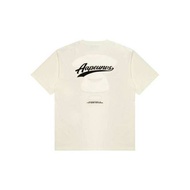 AAPE【AAPE EMBROIDERY LEATHER APE FACE TEE】WHITE