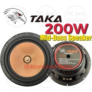 Car Speaker 6.5" Strong Mid-Bass TK65 TAKA Suitable for all type of car Front and Rear Speaker