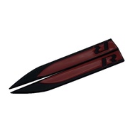 Blade Fender Metal 3D Car Logo Side Logo Car Modified Car Sticker R Logo Rline GTI GTD GLI
