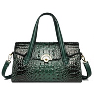 Brand Leather Womens Bag High-Grade Large Capacity Hand Bag New Crocodile Pattern Leather One-Should