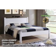 Harmony Ayumi Wooden Queen Bed Frame / Solid Wood Queen Bed / Katil Queen Kayu / Katil Queen Murah / Bedroom Furniture