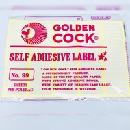 Label Harga / Label Sticker Nama Golden Phoenix No.99
