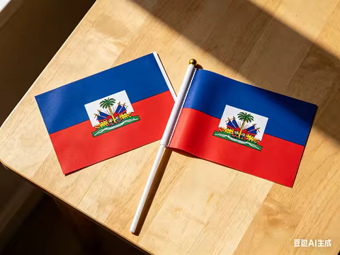 Haiti Hand Flag 14*21cm Haitian National Hand Held Waving Small Flag North America World Countries D