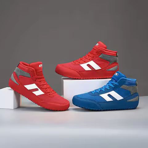 New Wrestling Shoe Fighting Boxing Wrestling Rubber Outsole Breathable Wear-resistant Shoes for Chil