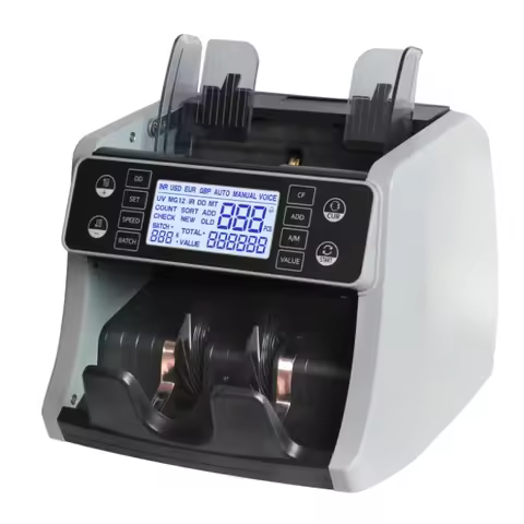 AL-160 Money Counting Machine Banknote Counter Multi-national Currency Bill Counter Value Counter wi