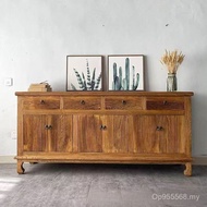 Storage Storage Cabinet Wall-Mounted B & B Household Distressed Hotel Dining Side Cabinet Weathered 