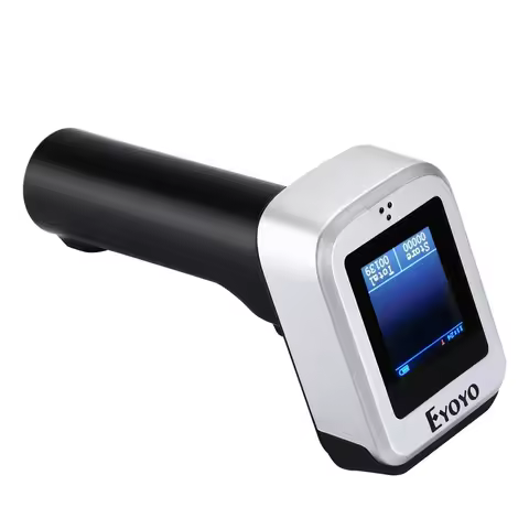 Eyoyo EY-1900 Bluetooth 1D CCD Barcode Scanner with LCD Screen - Show Product Name & Price, Suitable