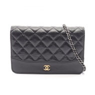 【二手】香奈兒 (Chanel) CHANEL 單背包 Gabrielle de Chanel A84389 黑色皮革 Gabrielle de Chanel 鏈條錢包 女士二手 A