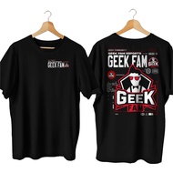 Geek Fam Esport Indonesia Streetwear New Series Combed 30s T-Shirt Indonesian Esport Shirt/ Indonesi