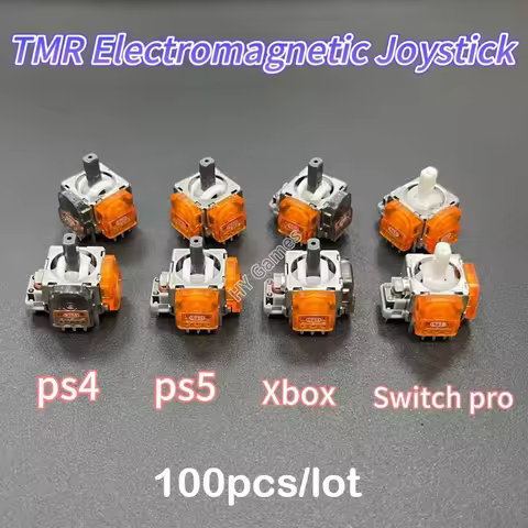 100pcs Anti-Drift Stick TMR Electromagnetic Joystick for PS5 TMR Tunnel Magnetoresistive Thumbstick 